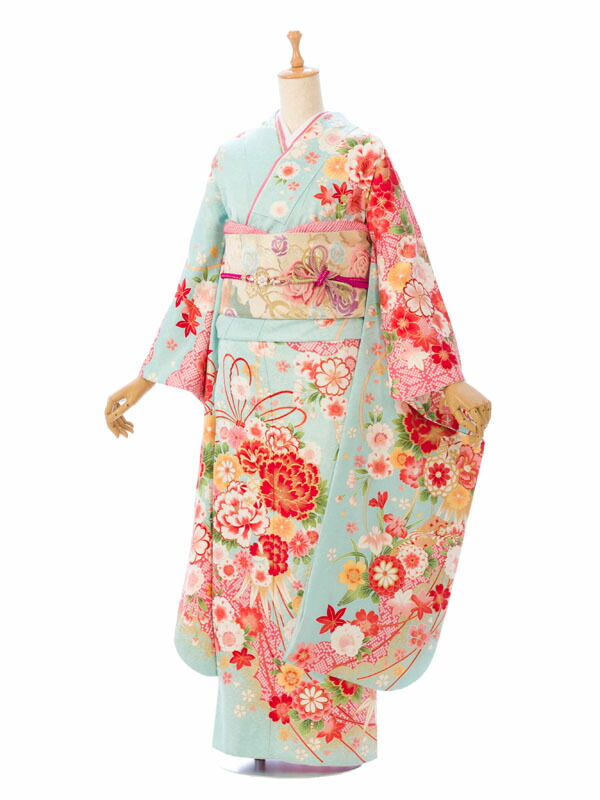 【レンタル】振袖　レンタル【2月～12月】結婚式 成人式 結納 卒業式 レンタル着物 振袖 貸衣装 フルセット 小物一式つき 振り袖 送料無料 1S1104 23,998円