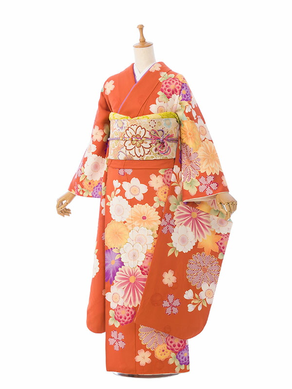 【レンタル】振袖 レンタル【1月】 結婚式 成人式 結納 卒業式 レンタル着物 振袖 貸衣装 フルセット 小物一式つき 振り袖 送料無料 1S1275