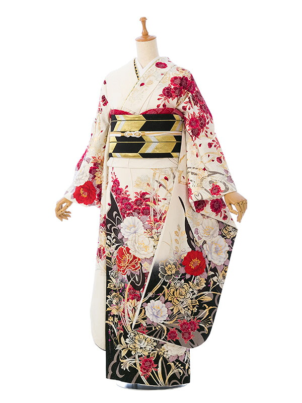 【レンタル】振袖 レンタル【1月】 結婚式 成人式 結納 卒業式 レンタル着物 振袖 貸衣装 フルセット 小物一式つき 振り袖 送料無料 1S2255|e-きものレンタル 店