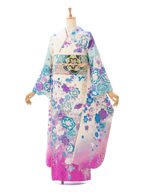 【レンタル】振袖レンタル |1月| 結婚式 成人式 結納 卒業式 レンタル着物 振袖 貸衣装 フルセット 小物一式つき 振り袖 送料無料 新品足袋プレゼント HACA823|e-きものレンタル 店