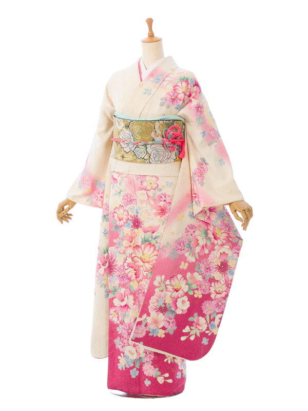 【レンタル】振袖　レンタル【2月～12月】結婚式 成人式 結納 卒業式 レンタル着物 振袖 貸衣装 フルセット 小物一式つき 振り袖 送料無料 5S894｜e-きものレンタル　店