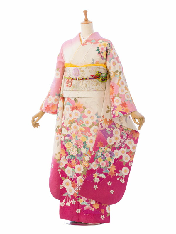 【レンタル】振袖　レンタル【2月～12月】結婚式 成人式 結納 卒業式 レンタル着物 振袖 貸衣装 フルセット 小物一式つき 振り袖 送料無料 5S433