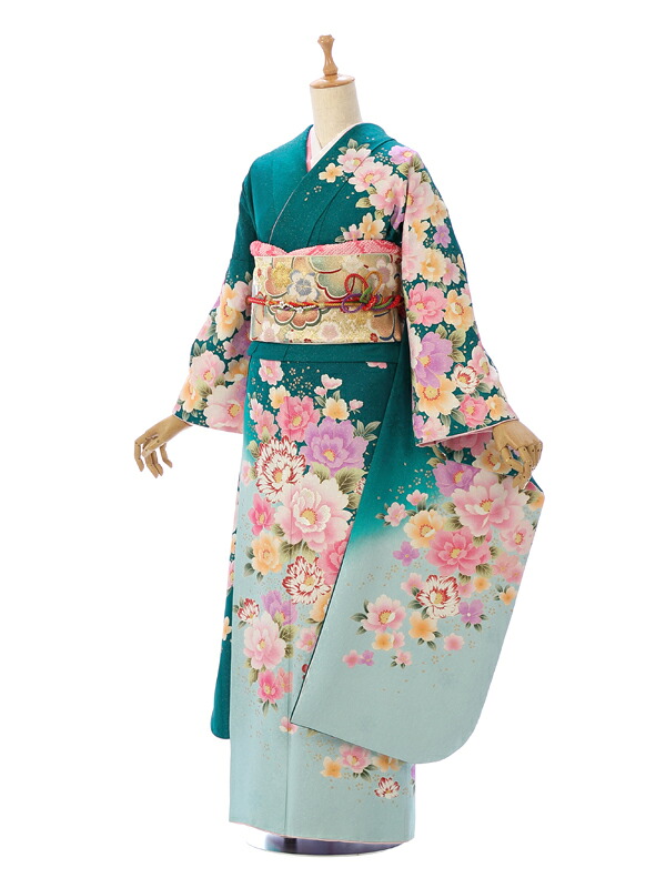 【レンタル】振袖　レンタル（2月～12月）結婚式 成人式 結納 卒業式 レンタル着物 振袖 貸衣装 フルセット 小物一式つき 振り袖 送料無料 6S013｜e-きものレンタル　店