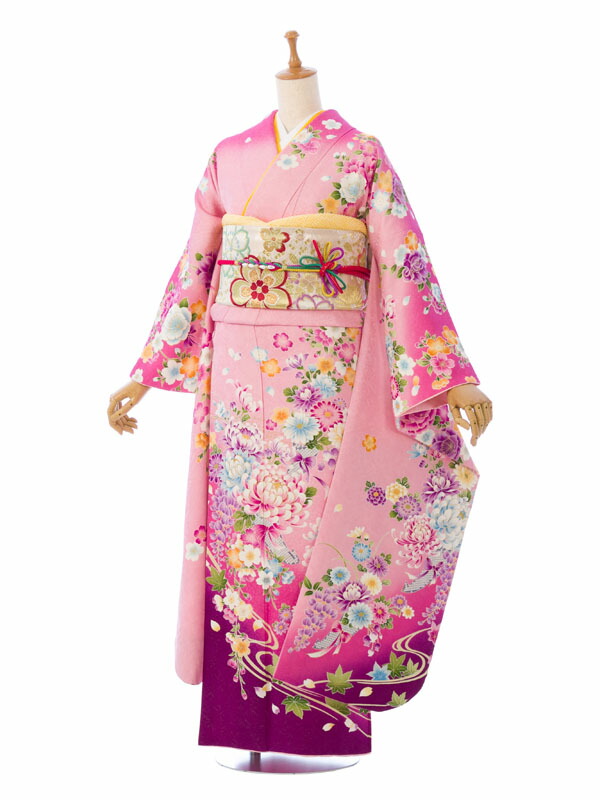 【レンタル】振袖　レンタル【2月～12月】結婚式 成人式 結納 卒業式 レンタル着物 振袖 貸衣装 フルセット 小物一式つき 振り袖 送料無料 6S152