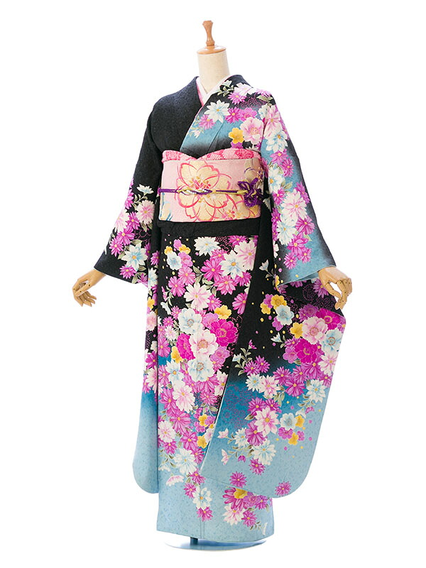 【レンタル】振袖 レンタル(2月~12月)結婚式 成人式 結納 卒業式 レンタル着物 振袖 貸衣装 フルセット 小物一式つき 振り袖 送料無料 6S200|e-きものレンタル 店