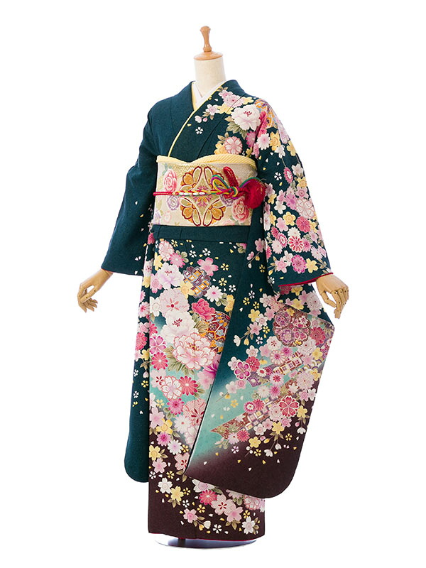 【レンタル】振袖　レンタル【2月～12月】結婚式 成人式 結納 卒業式 レンタル着物 振袖 貸衣装 フルセット 小物一式つき 振り袖 送料無料 6S277
