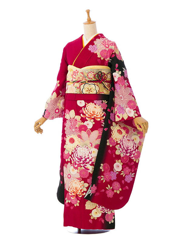 【レンタル】振袖 レンタル(2月~12月)結婚式 成人式 結納 卒業式 レンタル着物 振袖 貸衣装 フルセット 小物一式つき 振り袖 送料無料 6S341|e-きものレンタル 店