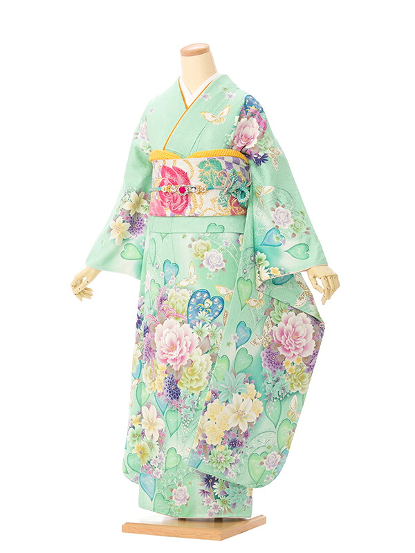 【レンタル】振袖 レンタル【1月】 結婚式 成人式 結納 卒業式 レンタル着物 振袖 貸衣装 フルセット 小物一式つき 振り袖 送料無料 6S704