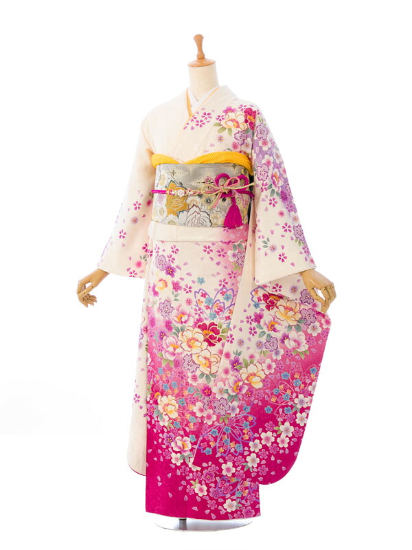 【レンタル】振袖　レンタル【2月～12月】結婚式 成人式 結納 卒業式 レンタル着物 振袖 貸衣装 フルセット 小物一式つき 振り袖 送料無料 6S069