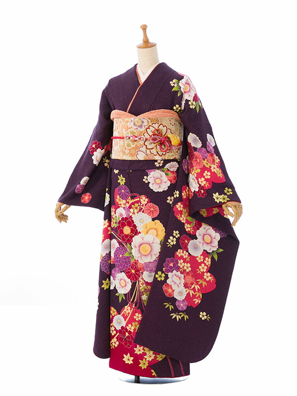 【レンタル】振袖　レンタル【2月～12月】結婚式 成人式 結納 卒業式 レンタル着物 振袖 貸衣装 フルセット 小物一式つき 振り袖 送料無料 6S100