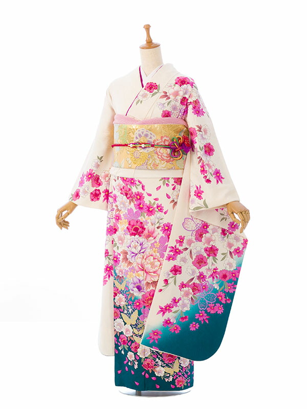 【レンタル】振袖　レンタル【2月～12月】結婚式 成人式 結納 卒業式 レンタル着物 振袖 貸衣装 フルセット 小物一式つき 振り袖 送料無料 6S406