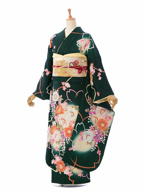 【レンタル】振袖 レンタル【2月~12月】結婚式 成人式 結納 卒業式 レンタル着物 振袖 貸衣装 フルセット 小物一式つき 振り袖 送料無料 6S494|e-きものレンタル 店