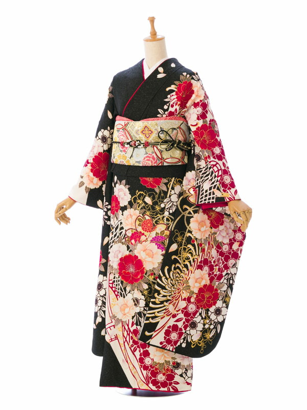 【レンタル】振袖 レンタル【1月】 結婚式 成人式 結納 卒業式 レンタル着物 振袖 貸衣装 フルセット 小物一式つき 振り袖 送料無料 7S230