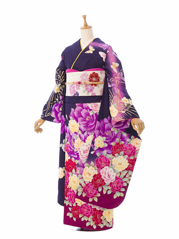 【レンタル】振袖　レンタル【2月～12月】結婚式 成人式 結納 卒業式 レンタル着物 振袖 貸衣装 フルセット 小物一式つき 振り袖 送料無料 7S051