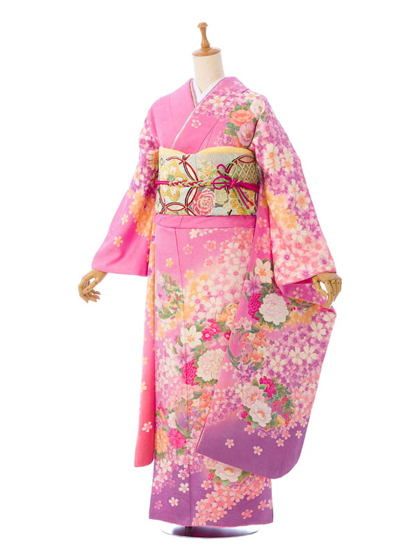 【レンタル】振袖 レンタル【2月~12月】結婚式 成人式 結納 卒業式 レンタル着物 振袖 貸衣装 フルセット 小物一式つき 振り袖 送料無料 8S183|e-きものレンタル 店