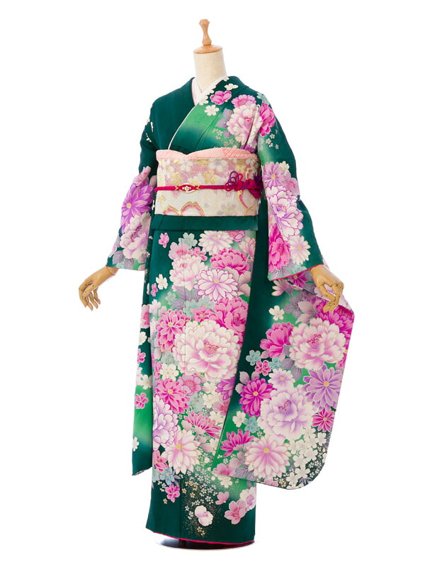 【レンタル】 振袖レンタル |2月~12月| ピンク地 結婚式 成人式 結納 卒業式 レンタル着物 振袖 貸衣装 フルセット 小物一式つき 振り袖 送料無料 新品足袋プレゼント 6S278|e-きものレンタル 店