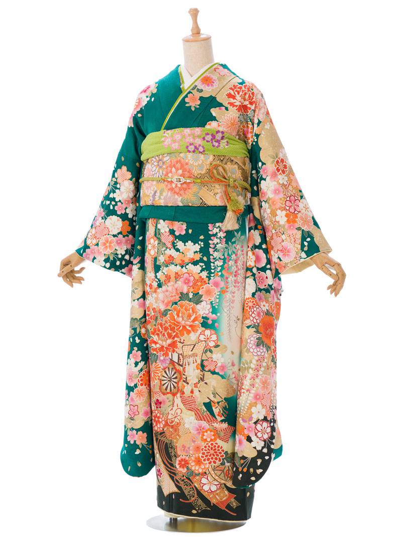 【レンタル】振袖 レンタル |2月～12月| 結婚式 成人式 結納 卒業式 レンタル着物 振袖 貸衣装 フルセット 小物一式つき 振り袖 送料無料 新品足袋プレゼント 1S2522-1