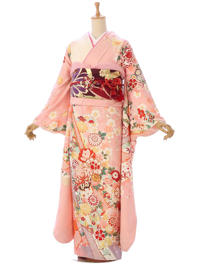 【レンタル】裄長 1S3020 振袖レンタル |1月| 結婚式 成人式 結納 卒業式 レンタル着物 振袖 貸衣装 フルセット 小物一式つき 振り袖 送料無料 新品足袋プレゼント|e-きものレンタル 店