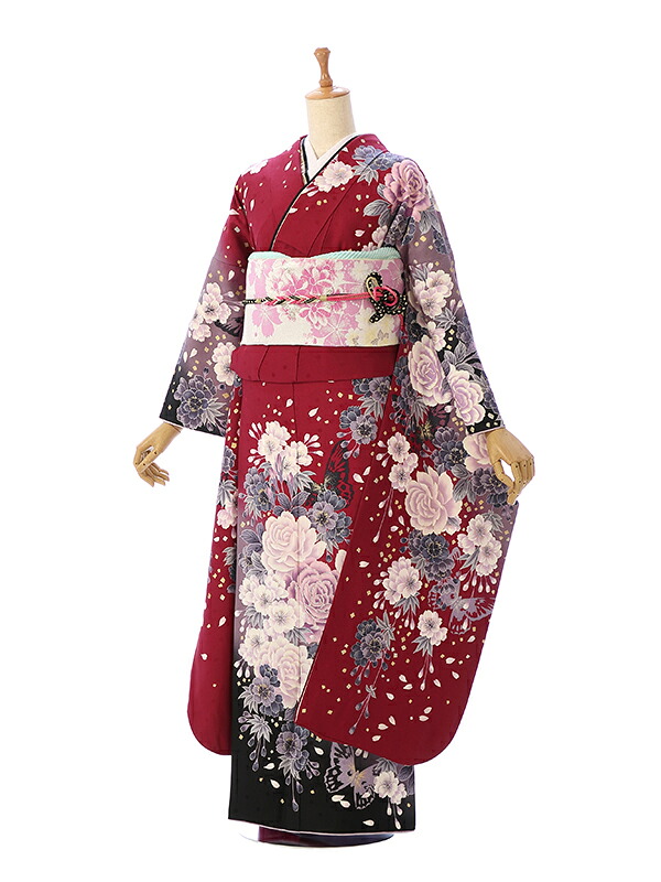 【レンタル】振袖レンタル |2月~12月| 結婚式 成人式 結納 卒業式 レンタル着物 振袖 貸衣装 フルセット 小物一式つき 振り袖 送料無料 新品足袋プレゼント 6S331-1|e-きものレンタル 店