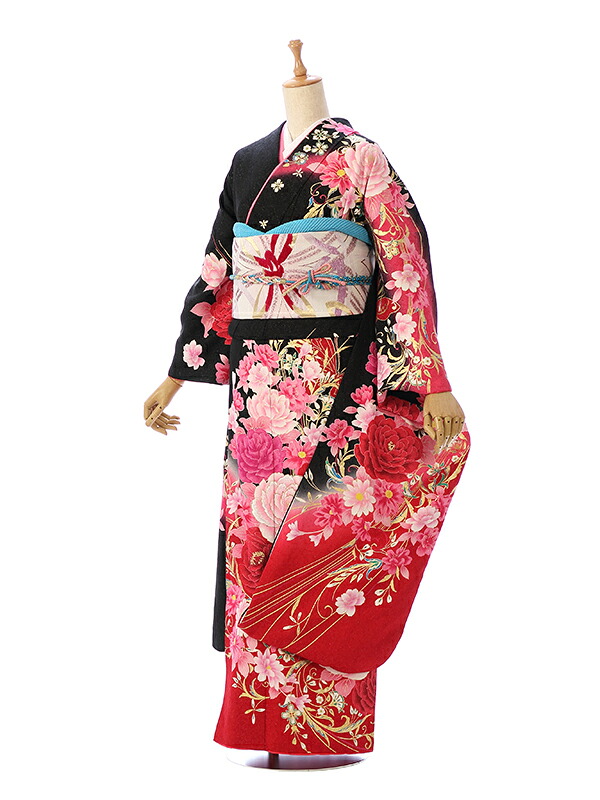 【レンタル】振袖レンタル |1月| 結婚式 成人式 結納 卒業式 レンタル着物 振袖 貸衣装 フルセット 小物一式つき 振り袖 送料無料 新品足袋プレゼント 7S506｜e-きものレンタル　店