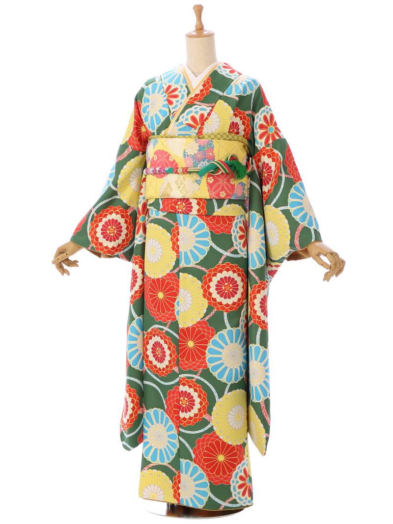 【レンタル】振袖レンタル |1月| 結婚式 成人式 卒業式 レンタル着物 振袖 フルセット 小物 振り袖 | 着物 きもの セット 着付け 小物セット 半襟 着付け小物セット 帯揚げ 小紋 半衿 振り袖レンタル 帯締め 袋帯 重ね襟 振袖用 着付けセット 送料無料 [0s0099]｜e-きものレンタル　店