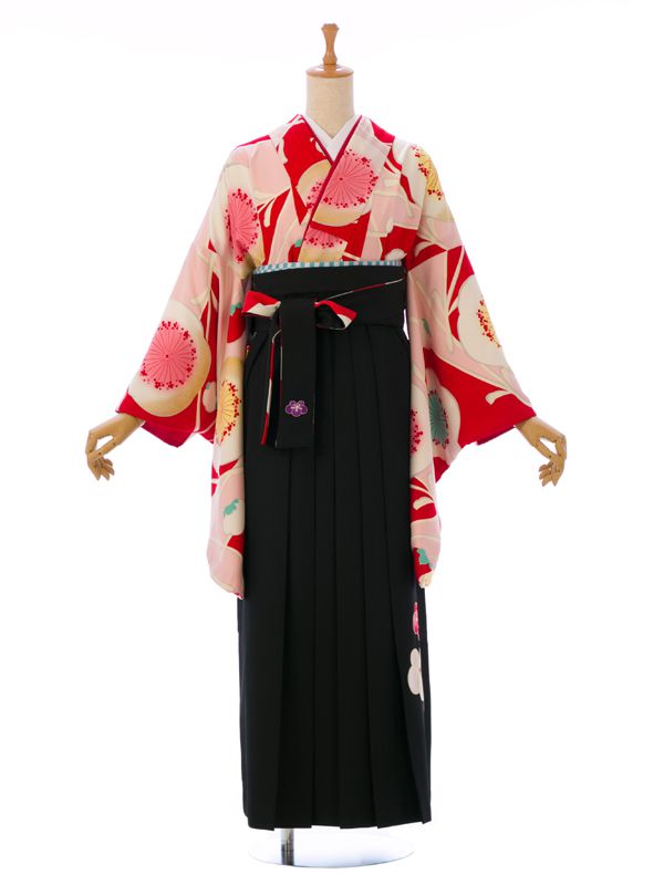 【レンタル】 卒業袴 卒業式 袴 レンタル 女 アンティークレトロ 和モダン 小物一式つき 新品足袋プレゼント 代引手数料無料 emma×紅一点 R0175C_E-H246-22-2 17,360円