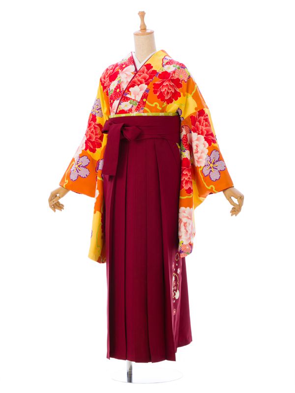 【レンタル】 卒業式 袴 レンタル 女 フルセット 143～148cm 女性 袴セット レトロモダン はかま 着物セット 和服 大学 レディース 卒業袴 卒業袴 卒業式袴セット 袴セット 大学生 レンタル袴 袴レンタル 卒業袴セット 新品足袋プレゼント 代引手数料無料 R1444E_H149-22-3