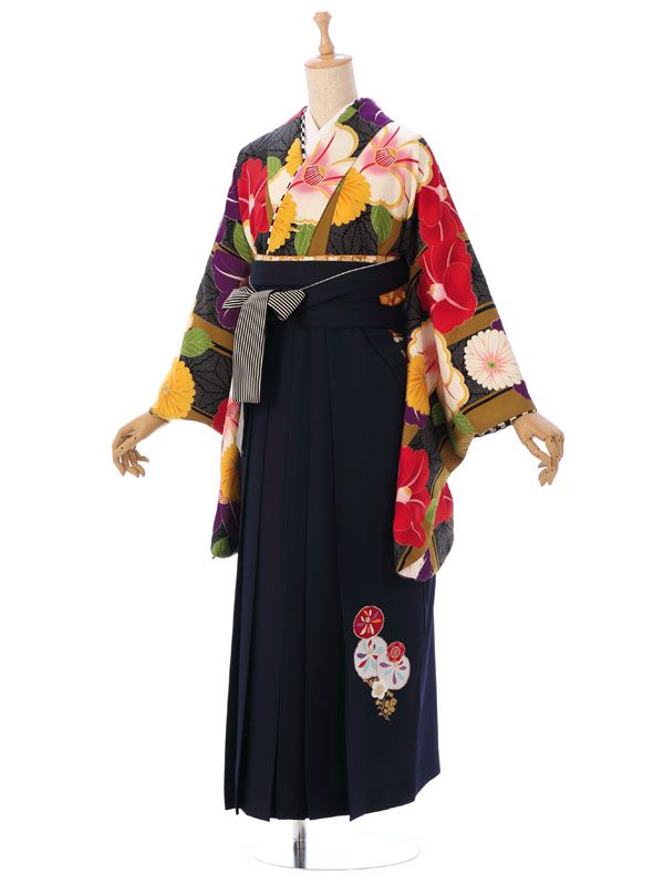 【レンタル】 卒業袴レンタル 卒業式 袴レンタル 143～147cm 中村里砂 卒服 卒業式 女袴 小学生 貸衣装 衣装レンタル レンタル袴 女性 レディース 卒業式袴セット 小学校卒業式 レンタル袴 袴レンタル フルセット 往復送料無料 新品足袋プレゼント R1475K_E-H212-22-5