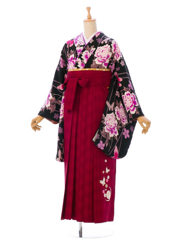 Japan 着物セット 桜 Style 牡丹と蝶柄の卒業式袴フルセット 普通サイズ 黒系 卒業袴 卒業式 フルセットつき 袴 レンタル 卒業袴 レンタル レンタル 黒地 桜 京都 フルセットつき 無料小物一式つき 往復送料無料 新品足袋プレゼント R1146 H78 25 1 E きものレンタル 店 Japan 着物セット 桜 Style 牡丹と蝶柄の卒業式袴フルセット 普通サイズ 黒系 卒業袴 卒業式 フルセットつき 袴 レンタル 卒業袴 レンタル レンタル 黒地 桜 京都 フルセットつき 無料小物一式つき 往復送料無料 新品足袋プレゼント R1146 H78 25 1 E きものレンタル 店