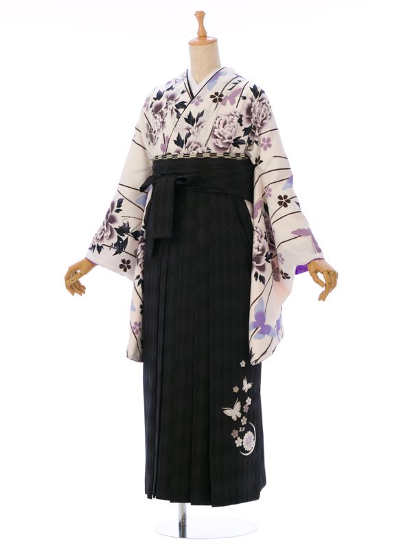 【レンタル】 卒業袴 レンタル| 158～163cm|卒業式 袴レンタル| 袴レンタル 先生| JAPAN STYLE| 無料小物一式つき|フルセット| 新品足袋プレゼント|送料無料|代引き手数料無料| R1147_H77-25-1｜e-きものレンタル　店