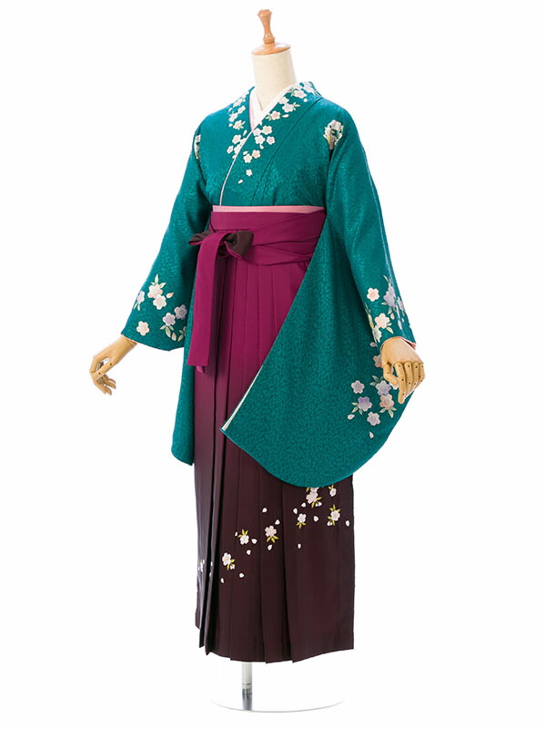 【レンタル】卒業式レンタル袴 はかま 着物 卒業袴 貸衣装 貸衣裳 女袴 袴セットレンタル 安い 新品足袋プレゼント 袴レンタル R1009_E-H058-24-7｜e-きものレンタル　店