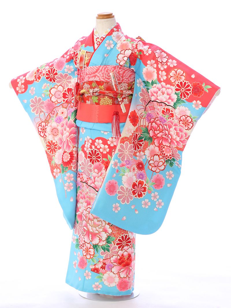 【レンタル】 七五三 7歳女の子 着物レンタル フルセット 新品 足袋プレゼント 古典柄 レトロ 髪飾り | 送料無料 着物 7歳 七五三着物 七歳 753 衣装 足袋 和装 小物 きもの レンタル着物 子供 帯 草履 着付け 女児 和服 小物セット 七五三セット 晴れ着 e-7-137｜e-きものレンタル　店