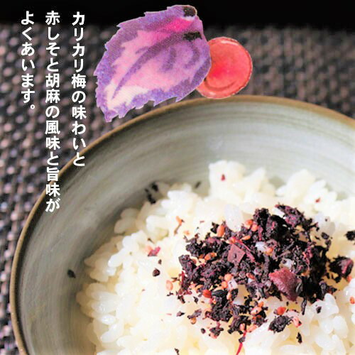 【送料無料】カリカリ梅しそふりかけ季折50g×2個セットふりかけおむすび混ぜご飯まぜご飯の素お弁当パスタ玉子焼きお茶漬けごはんのお供カリカリ梅赤しそ