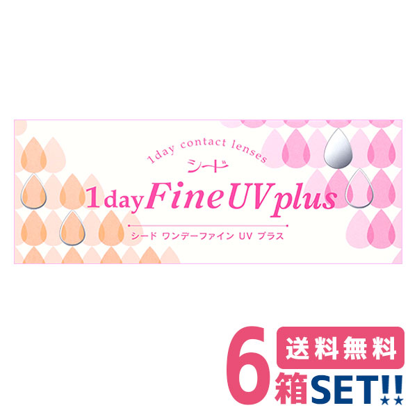 定休日以外毎日出荷中] シード 1day Fine UV plus ワンデーファインUVプラス 6箱 1箱30枚入り 1日使い捨てコンタクトレンズ  ワンデータイプ ワンデーファインuv www.p-ellingsen.com