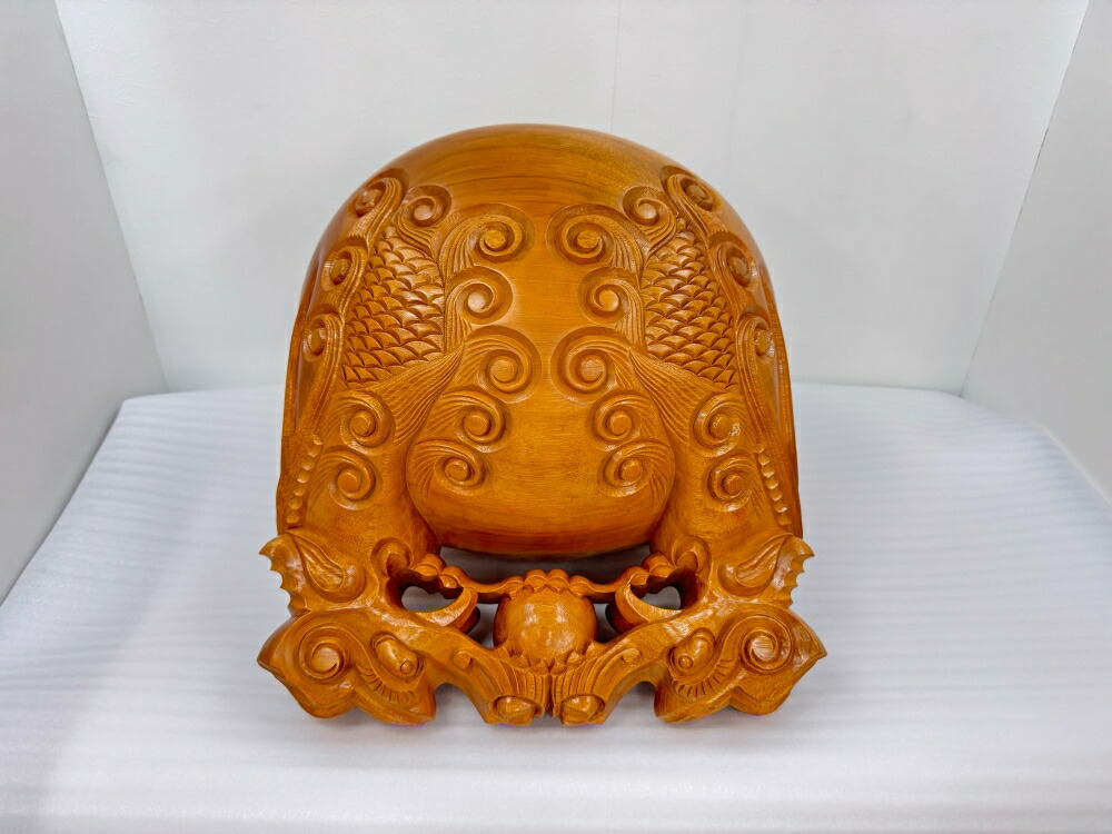 仏教美術 上級 細密 古木 龍彫り 玉鱗 職人手彫り 時代 木魚 本体 仏教美術 上級 細密 古木 龍彫り 玉鱗 職人手彫り 時代 木魚