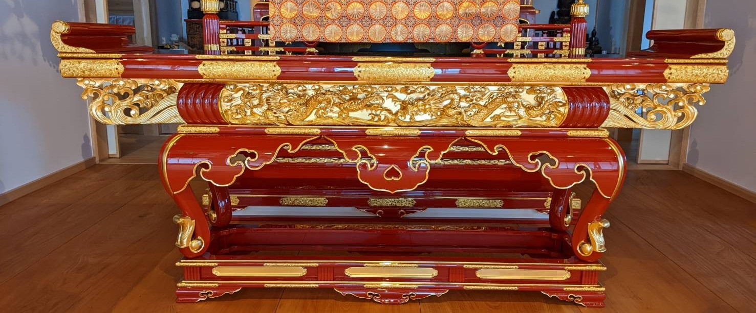前机　須弥型　通し彫り　寺院仏具｜仏具のKISHO　店