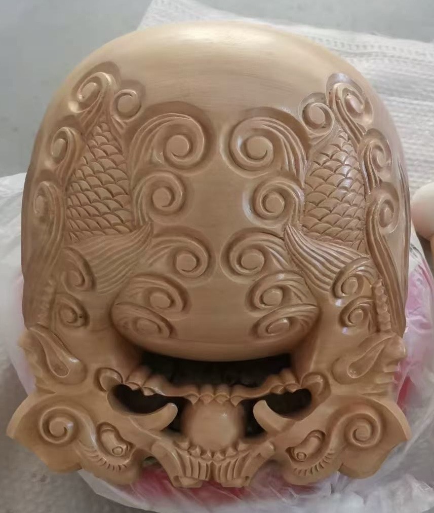 本楠 木魚  龍彫