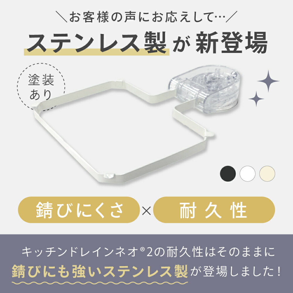 キッチンドレインネオ 2 水切りネットホルダー（ネット約50枚付）（2枚目）