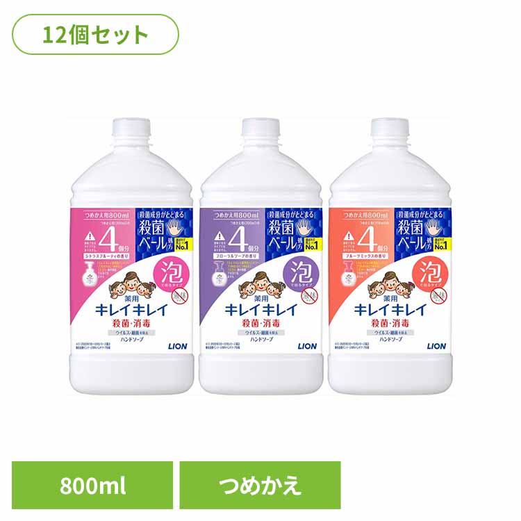 楽天市場】[12個]キレイキレイ 薬用泡ハンドソープ つめかえ用特大
