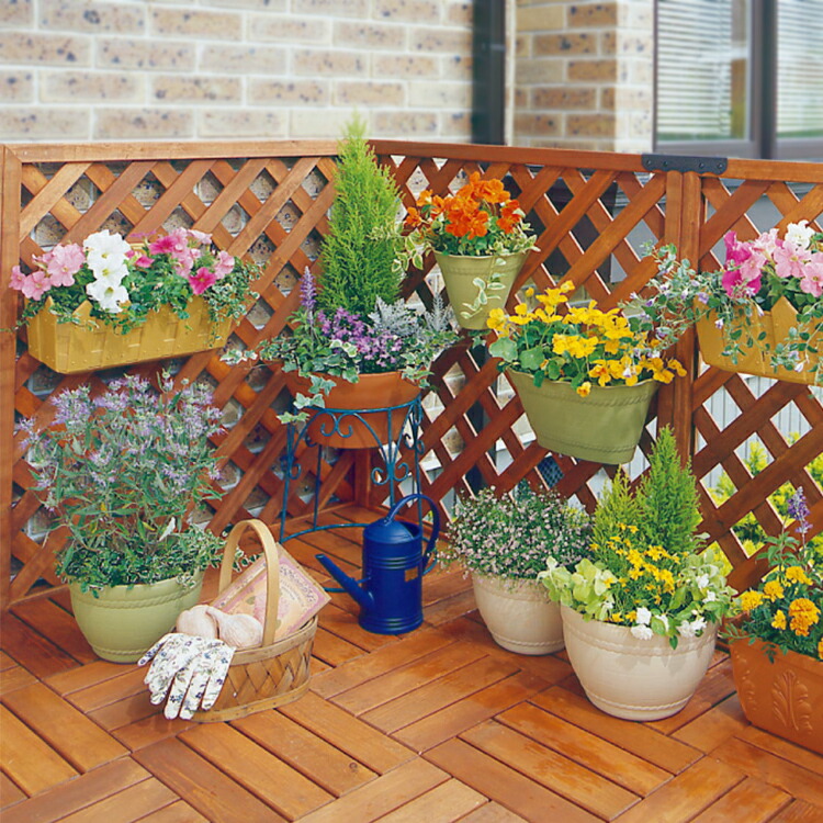 新着セール ラティス W 909 ブラウン ラティスフェンス目隠し木製ガーデニングガーデン目隠し用バルコニーベランダ園芸