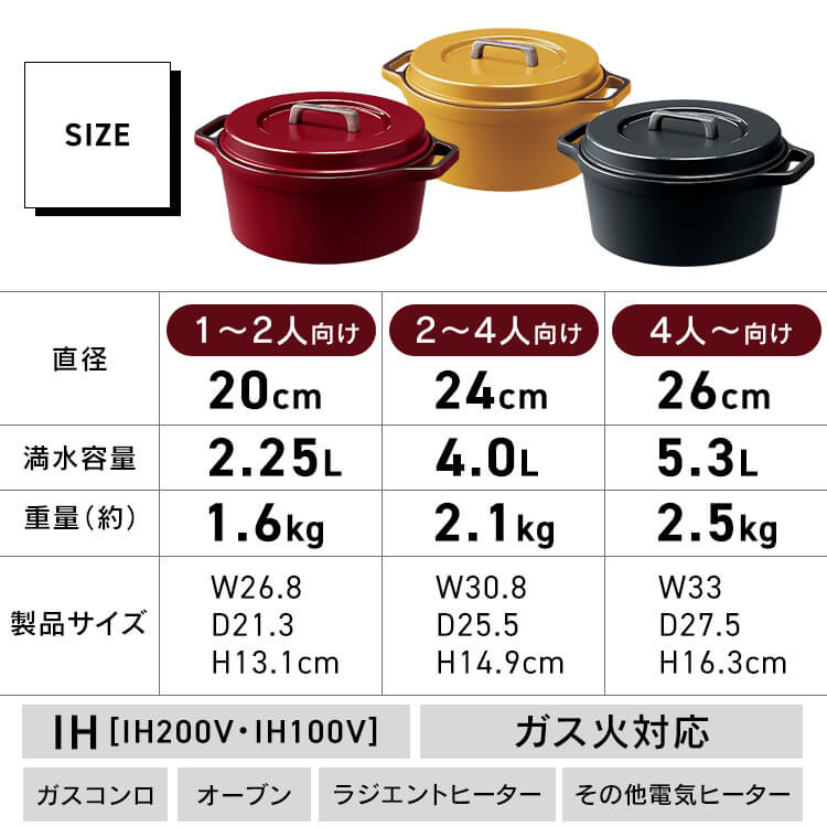鍋 20cm 24cm 26cm なべ 両手鍋 深型 IH対応 ガス コーティング 耐久 長持ち ダイヤモンドコート 軽量 おしゃれ 無加水鍋 無水調理 無水 アイリスオーヤマ COTOCO MKSN-S20 MKSN-S24 MKSN-S26 一人暮らし 新生活 プレゼント