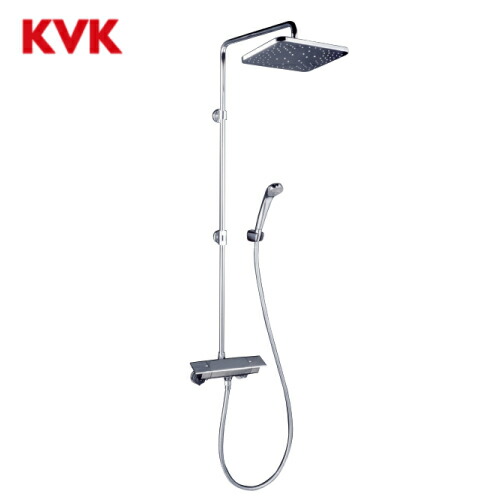 【LINEクーポン配布中】オーバーヘッドシャワー付サーモ(角型) KVK [KF3060] 水栓金具