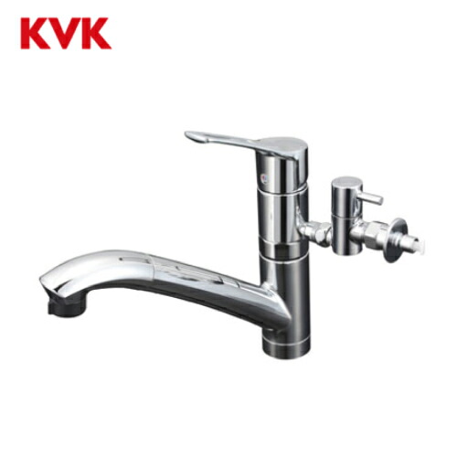 【LINEクーポン配布中】シングルシャワー付混合栓(分岐止水栓付) KVK [KM5031TTU] 水栓金具｜e-キッチンマテリアル