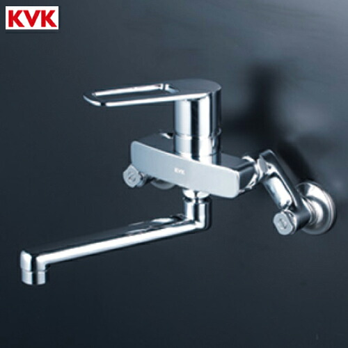 【LINEクーポン配布中】KVK キッチン用水栓 シングル混合栓 [MSK110KT] 170mmパイプ付