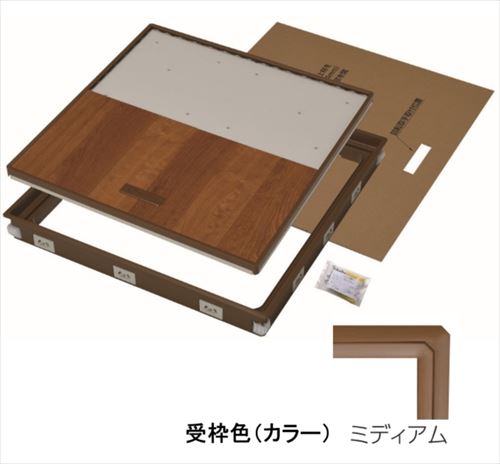 【LINEクーポン配布中】樹脂枠気密型床下点検口 クッションフロアー用 CF用 [YT6CFK-M] ミディアム 吉川化成 YPC メーカー直送｜e-キッチンマテリアル
