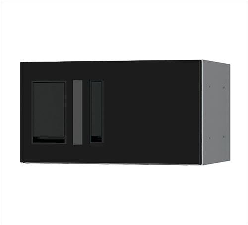 【LINEクーポン配布中】宅配ボックスプチ宅防水型W360シリーズブラック捺印付H200タイプ [KS-TLP36R-2AN-BK] 前入前出 ナスタ NASTA メーカー直送