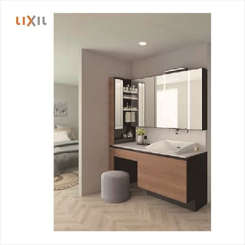 Lixil リクシル 洗面化粧台 ルミシス 間口1650mm 本体間口1500mm 5面鏡 セットプラン 受注生産品 メーカー直送 Cdm Co Mz