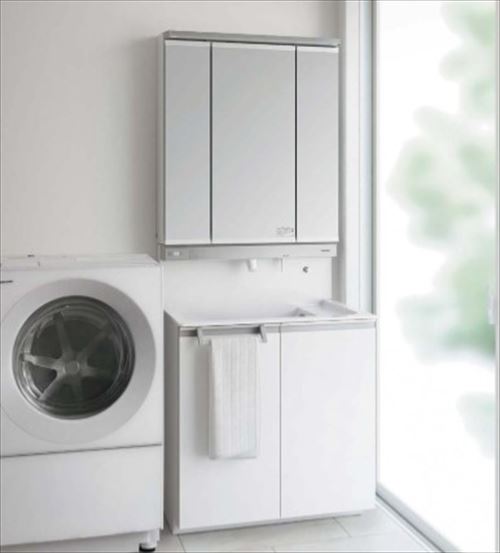 【LINEクーポン配布中】洗面化粧台 ウツクシーズ 幅750mm Panasonic パナソニック [GU-07B] ホワイト セットプラン 受注生産品