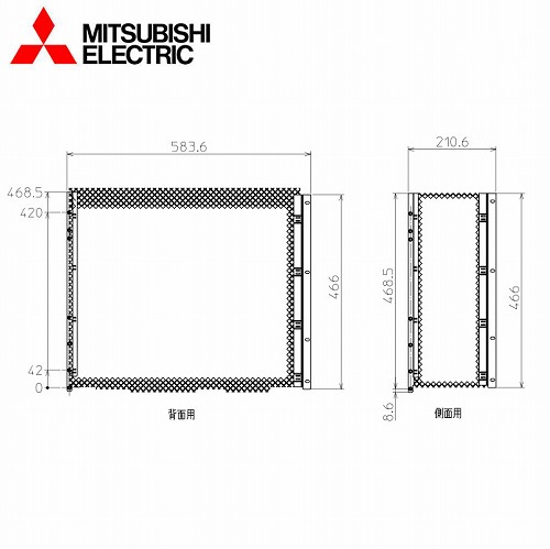 【LINEクーポン配布中】三菱電機 ルームエアコン室外機用部品 室外機保護カバー [MAC-763HK]