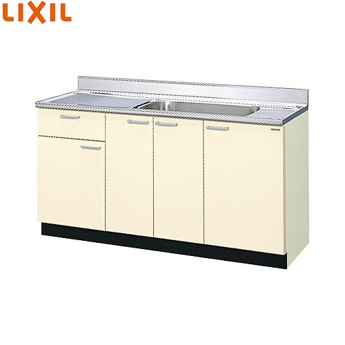 【LINEクーポン配布中】セクショナルキッチン 木製キャビネット 流し台(1段引出し) リクシル LIXIL [GK□-S-150MYN□] 間口150cm GKシリーズ メーカー直送 30,971円